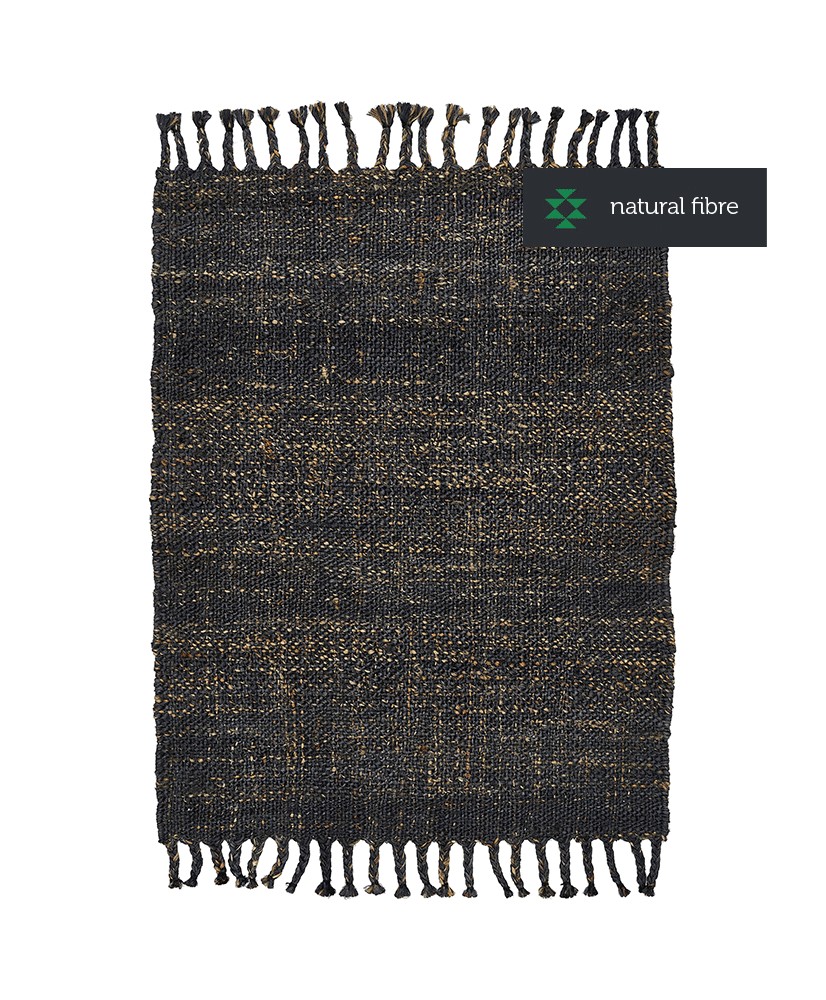 DHAKA Noir Kilim Jute