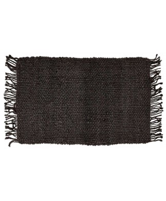 ROPE Noir Tapis Jute