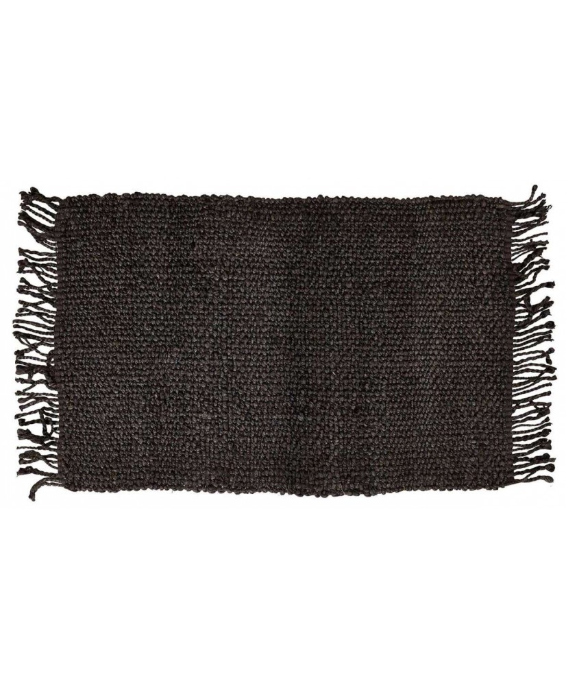 ROPE Noir Tapis Jute