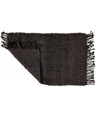 ROPE Noir Tapis Jute