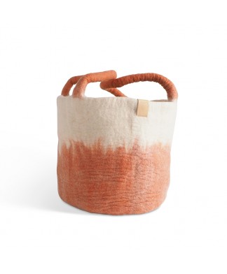 Panier en Laine Terracotta