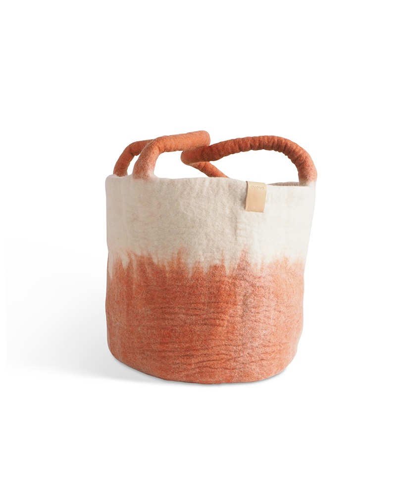 Panier en Laine Terracotta