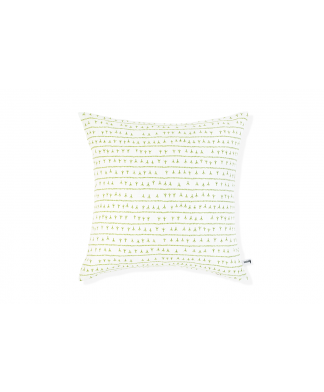 Housse de coussin lin 45×45 – Motif ARRASTA PÉ couleur VERT