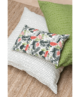 Housse de coussin lin 30×50 – Motif RECANTO