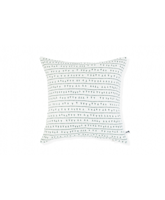 Housse de coussin lin 45×45 – Motif ARRASTA PÉ couleur vert FOLHA