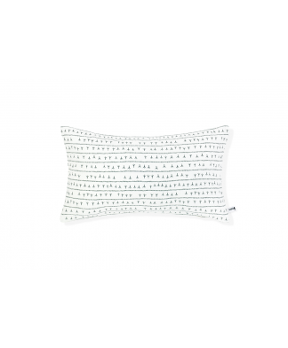 Housse de coussin lin 30×50 – Motif ARRASTA PÉ couleur vert FOLHA